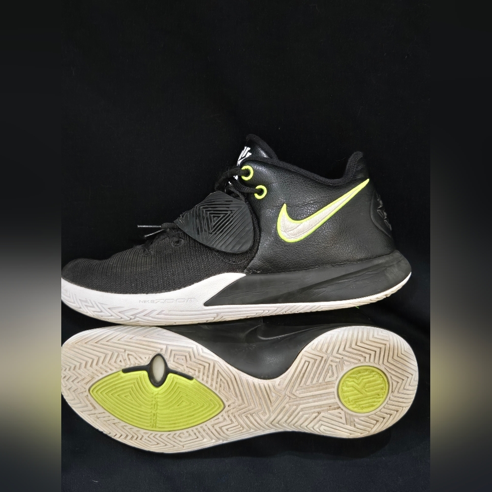 Nike Kyrie Irving Black and Lime Athletic Shoes